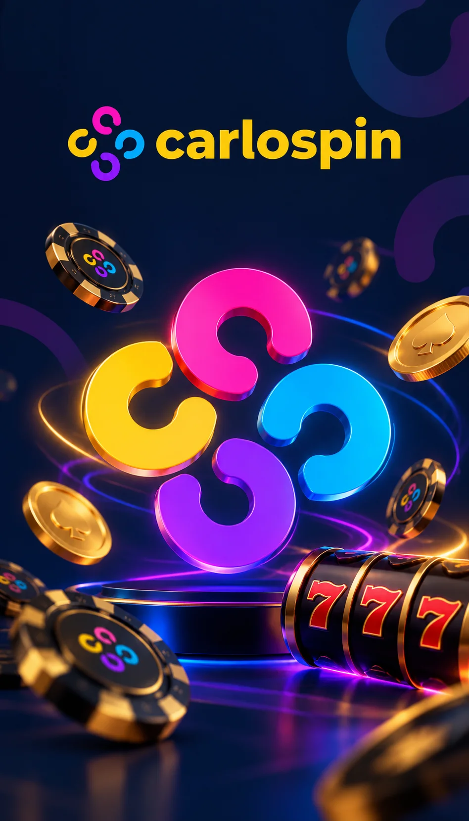 Voorbeeld van de affiliate-landingspagina van Carlospin Casino